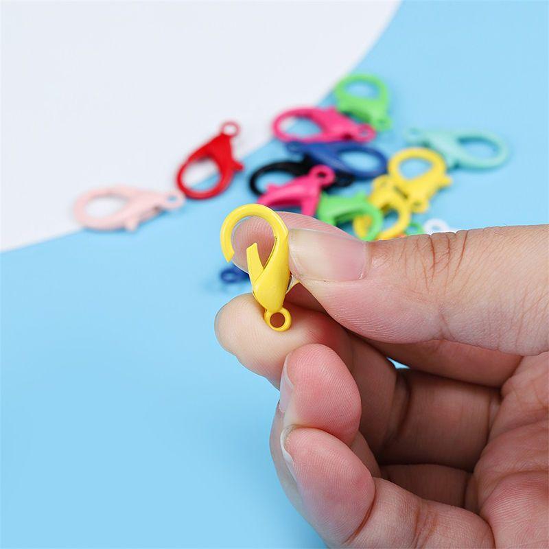 10 шт. красочная застежка-лобстер DIY ювелирные аксессуары ручной работы металлический лак застежка-лобстер оптовая продажа ожерелье браслет соединение застежка
