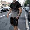 Summer Everyday Street Men's Short-sleeved T-shirt And Shorts Set Outdoor Beach Short Urban Fashion T-shirt 3D Printed Men's Set