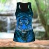 3D Orange Tiger Print Women Workout Yoga Gym Printed Summer Sport Shirts Plus Size Vests