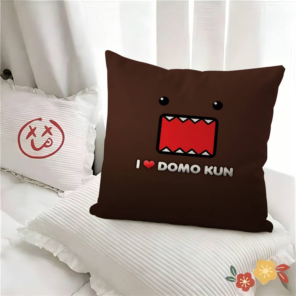 pc Cartoon DDomo KKun Pillow Case Fashion Square Pillowcase Bedroom Sofa Room Ins Decoration Leisure