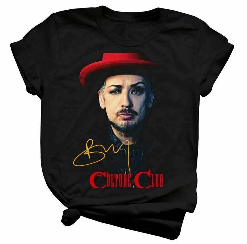 Vintage Boy George Culture Club Cotton Black S-234XL Unisex Tee Shirt TR189 Unisex T-Shirt