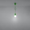 Diego 1 green hanging lamp