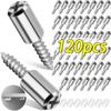 10-120pcs Self-Tapping Screws Wardrobes Storage Rack Septum Screws Shelf Support Studs Layer Plates Holder Fixed Screws