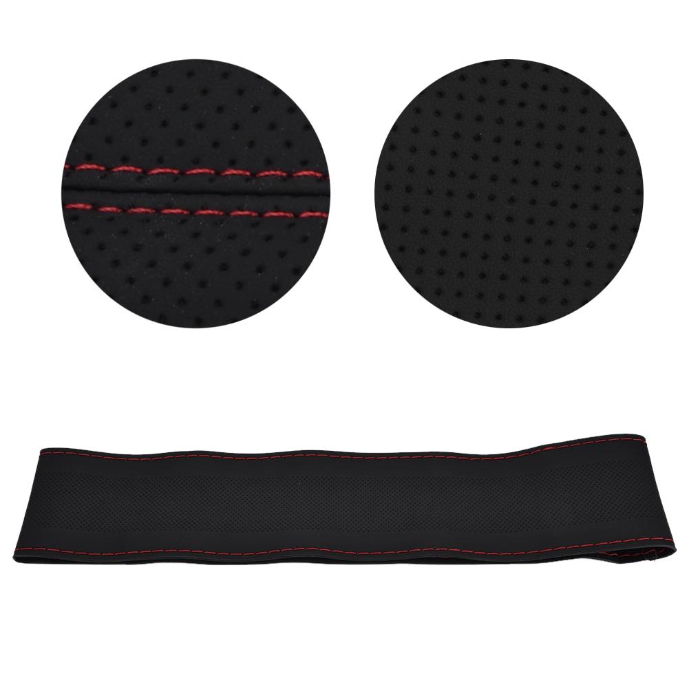 Универсальный автомобильный противоскользящий чехол на руль из натуральной кожи