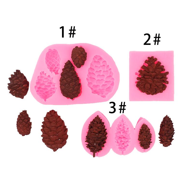 Christmas Pinecone Fondant Silicone Mold for Cake Decoration and Chocolate Baking
