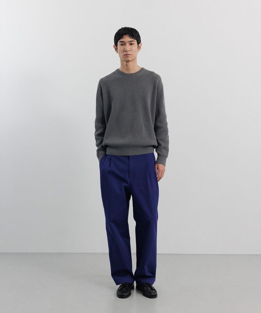 BLANKROOM All-Weather Crew Knit_Mid Gray