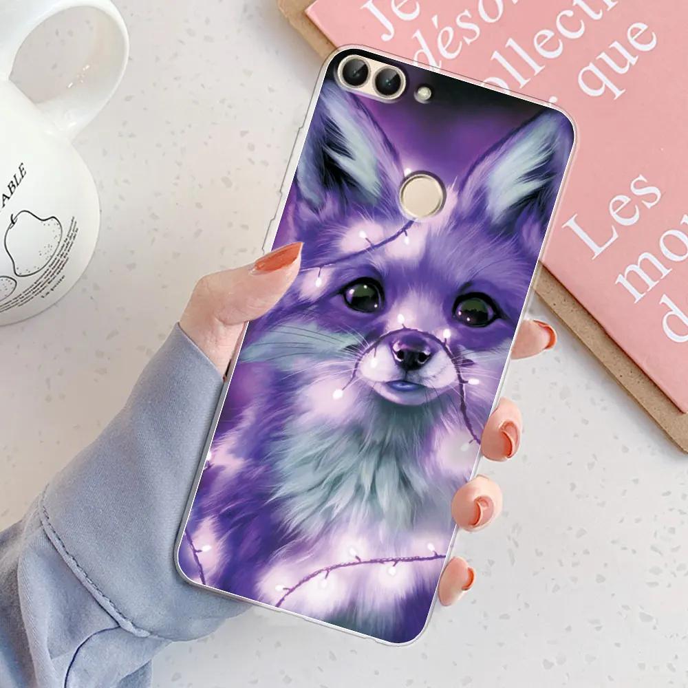 Для Huawei P Smart Чехол Cover FIG-LX1 PSmart 2018 Стильная Девушка Мраморный Силиконовый Прозрачный Чехол для Телефона Для Huawei PSmart 2018 Бампер Coque