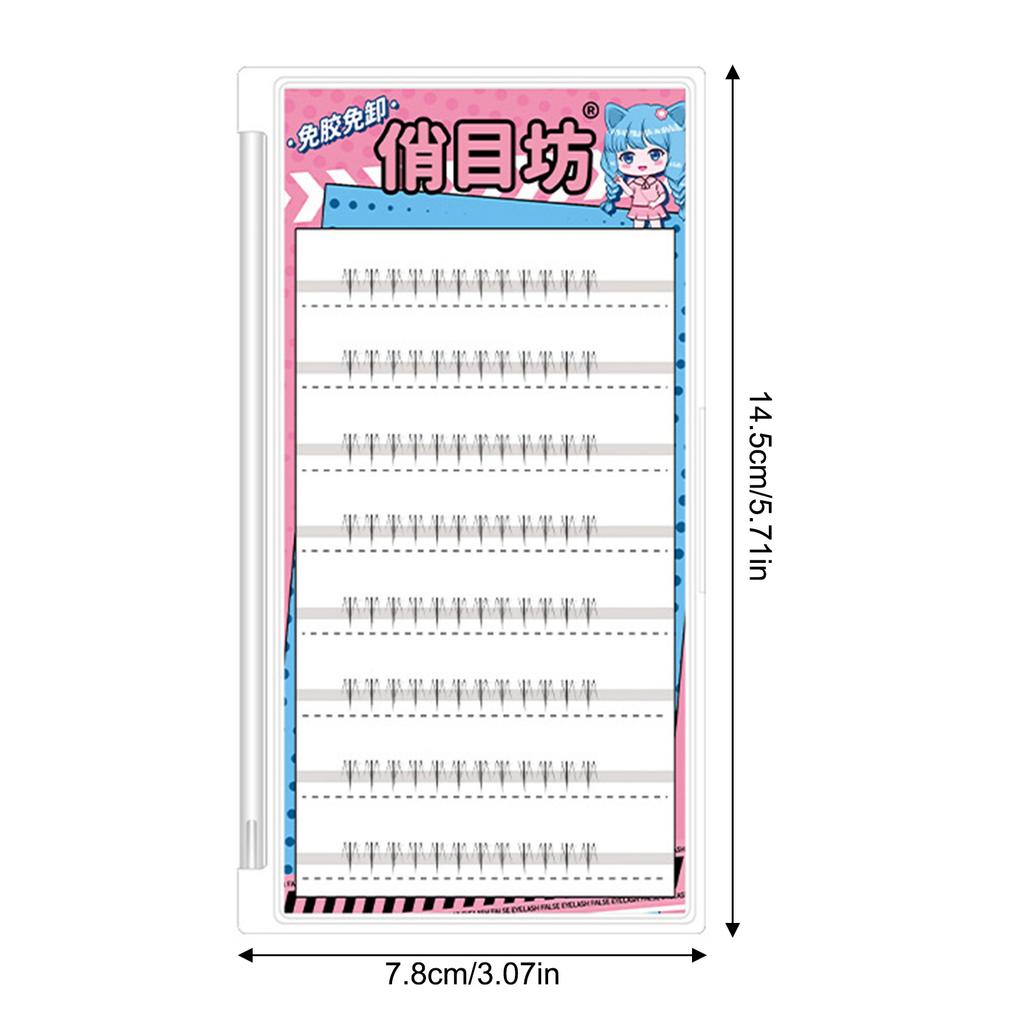 Reusable Self-Adhesive Eyelashes Natural Look Extension False Lashes for Women Girls Makeup DIY