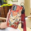 Back Cover Protective Phone Case For Nokia G22 Kickstand Durable Chinese style Wrist Strap Shockproof Waterproof Lanyard