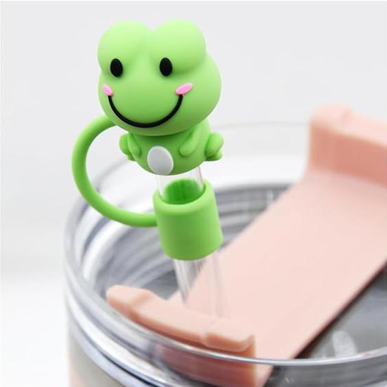 4/5Pcs Silicone Straw Cover Hat Tumbler Cup Straw Topper Fits 30&40 Oz Tumbler with Handle10mm 0.4in Dust-Proof Reusable Straw Tips Lids