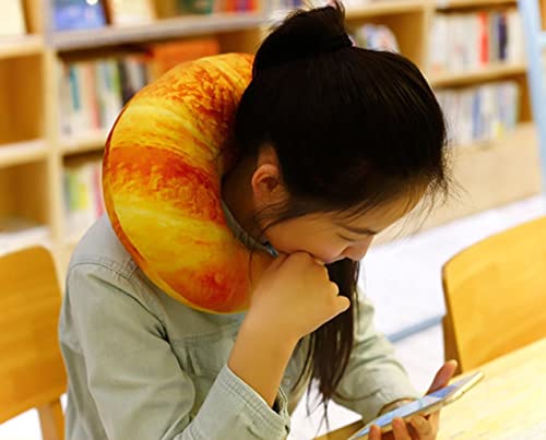 Croissant Cushion Neck Pillow Body Pillow Funny Pillow Travel Nap Food Plush Toy Fun Item Event Party Gift