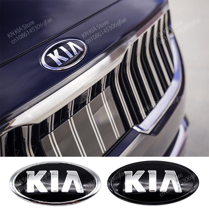 ABS For KIA Sportage Ceed Cerato Optima Sorento Picanto Soul Rio Car Accessories Car Front Hood Emblem Rear Trunk Badge Sticker ljcmw22