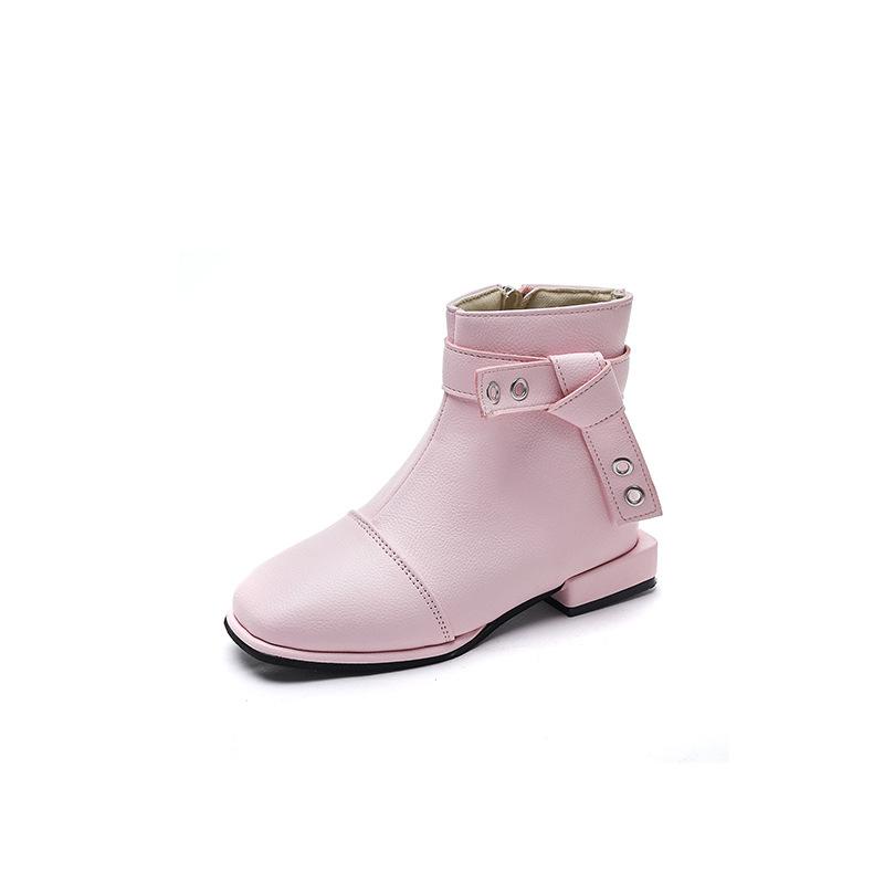 Comfortable Little Girl Shoes High Heeled Kids Martin Boots