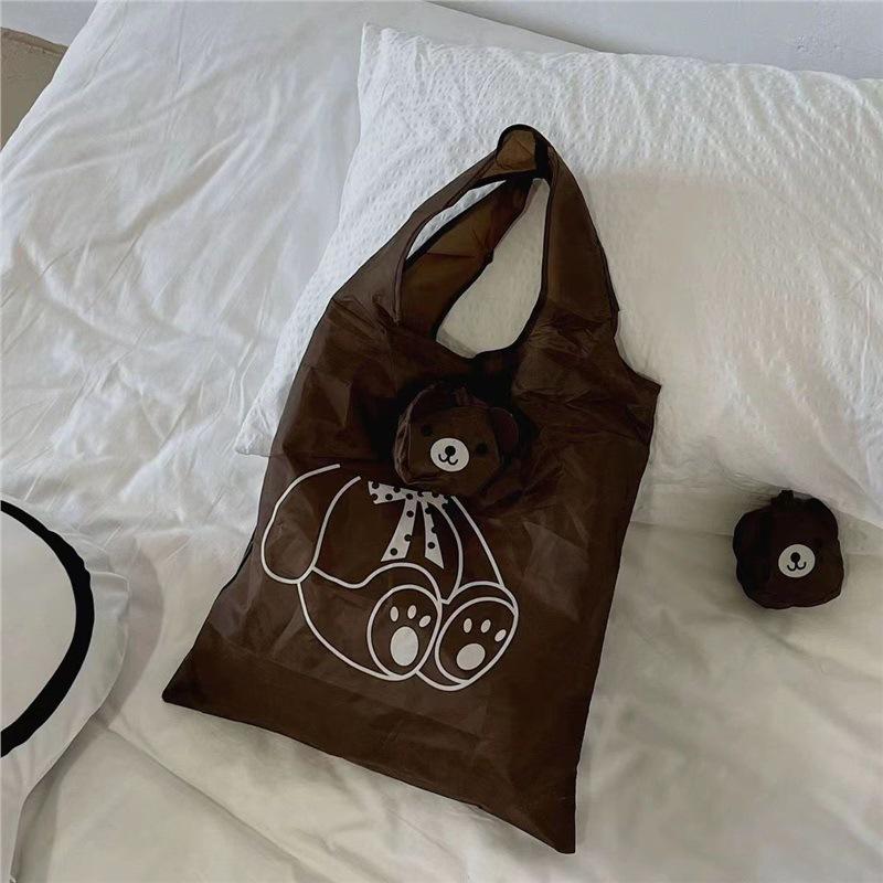 Мультяшная складная хозяйственная сумка, портативная, большой вместимости, экологичная сумка для супермаркета