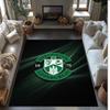 Hibernian FC Футбол Футбольный Узор Мягкий Ковер Зональный Нескользящий Ковер для Пола в Помещении Спортивный Декоративный Коврик для Спальни