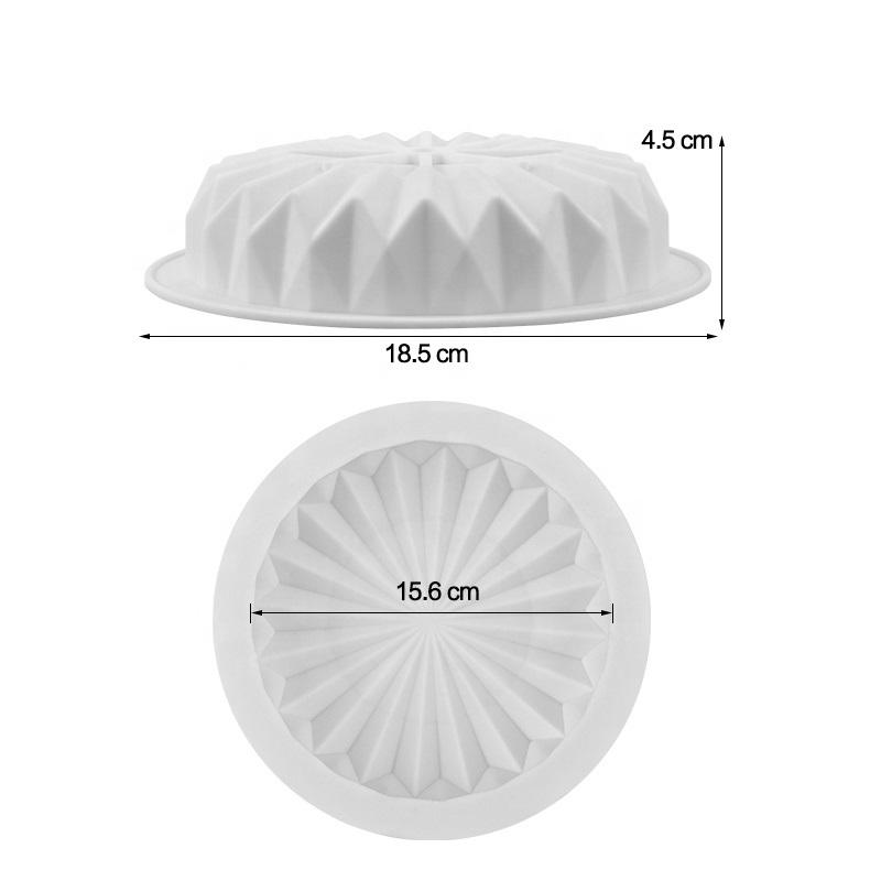 Кружевной мусс, силиконовая форма для торта, алмазная кружевная круглая форма для торта, сделай сам, аксессуары для выпечки, поднос для духовки, многоразовые инструменты