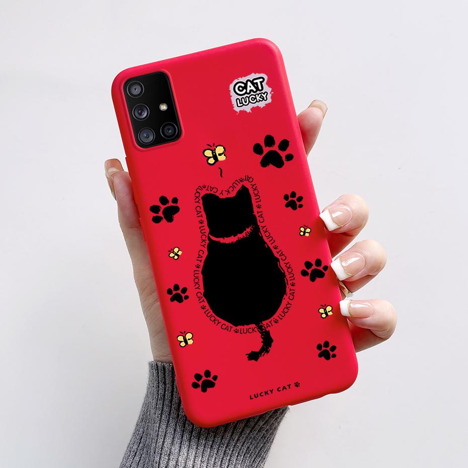 For Samsung Galaxy A51 A71 5G Case SM-A516F SM-A716F Soft Slim Cute Cartoon Frog Back Cover Fundas Bumper For Samsung A 51 Coque