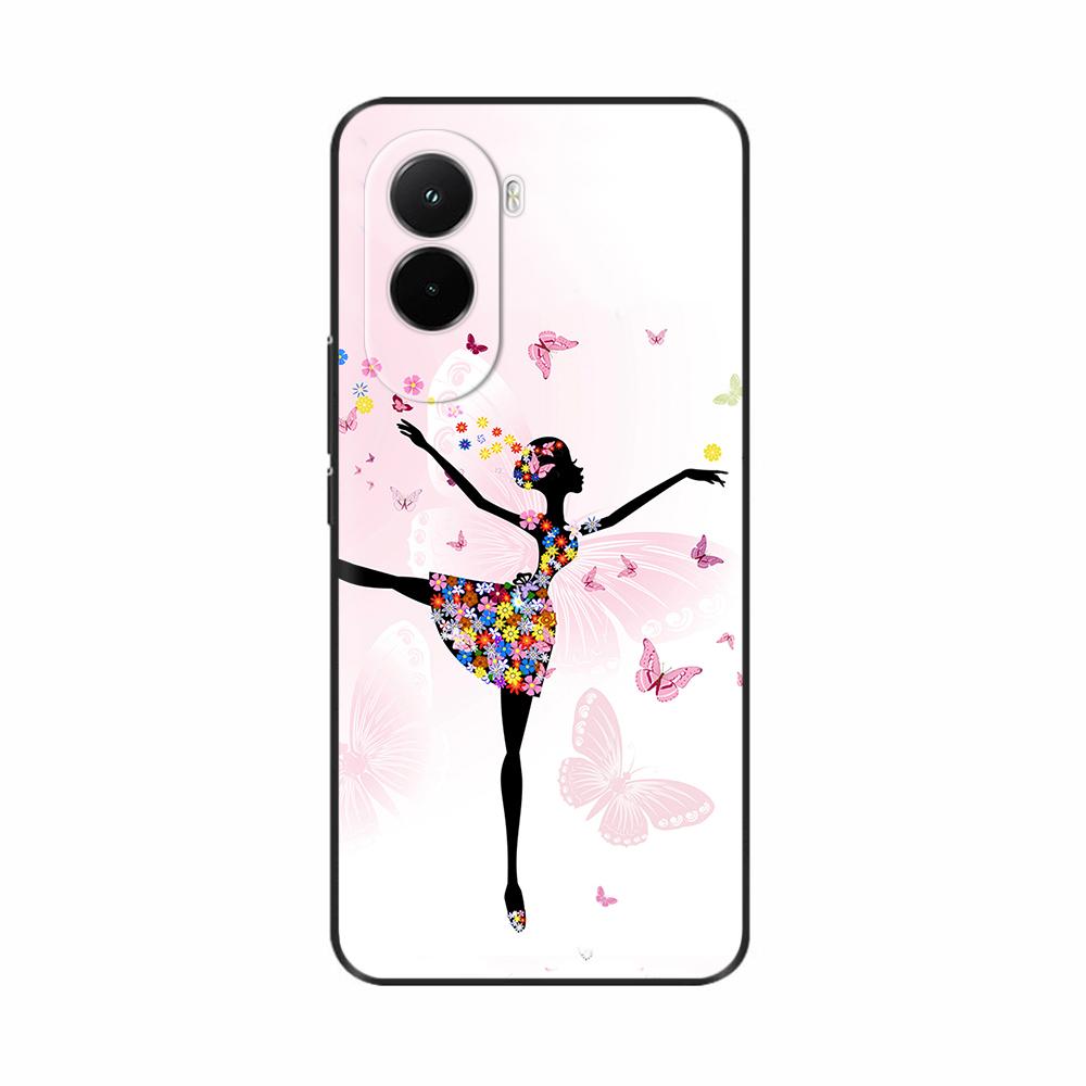 For Xiaomi Poco M7 4G Case Painting Floral Soft Silicone Protective Bumper Cover For Xiaomi Pcoc M7 Pocom7 4G Cases Capa Fundas