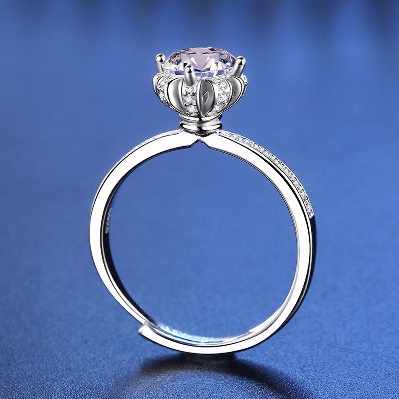Танцизное классическое кольцо из стерлингового серебра 925 пробы с муассанитом, женские ювелирные изделия, свадебное обещание, подарок для вечеринки