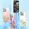N75 Мягкие чехлы для телефонов из ТПУ с покрытием из бабочек и цветов для Xiaomi 14 Poco M5s X5 F6 Redmi 13C 12C 8 Note 12 10 11 13 Pro Plus, противоударный чехол