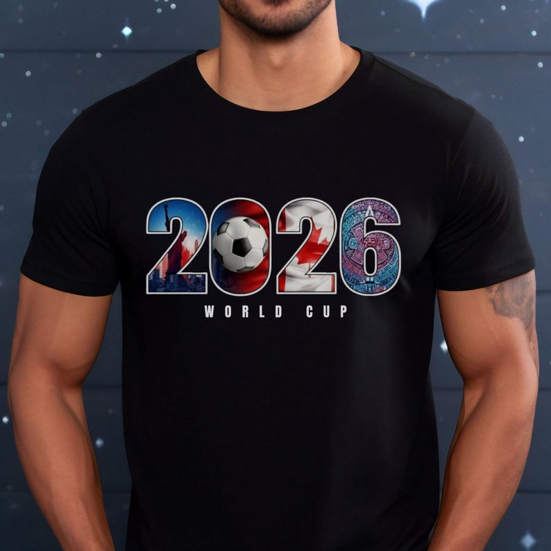 Футболка с символикой Чемпионата мира по футболу 2026