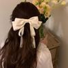 Large Bow Ribbon Hairpin for Women - 2024 High-End Autumn Collection Spring Clip Hair Accessory