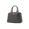 COACH Lillie Cow Leather Handbag, Shoulder Bag, Crossbody Bag Small Women's Dark Brown 91494-IMAA8