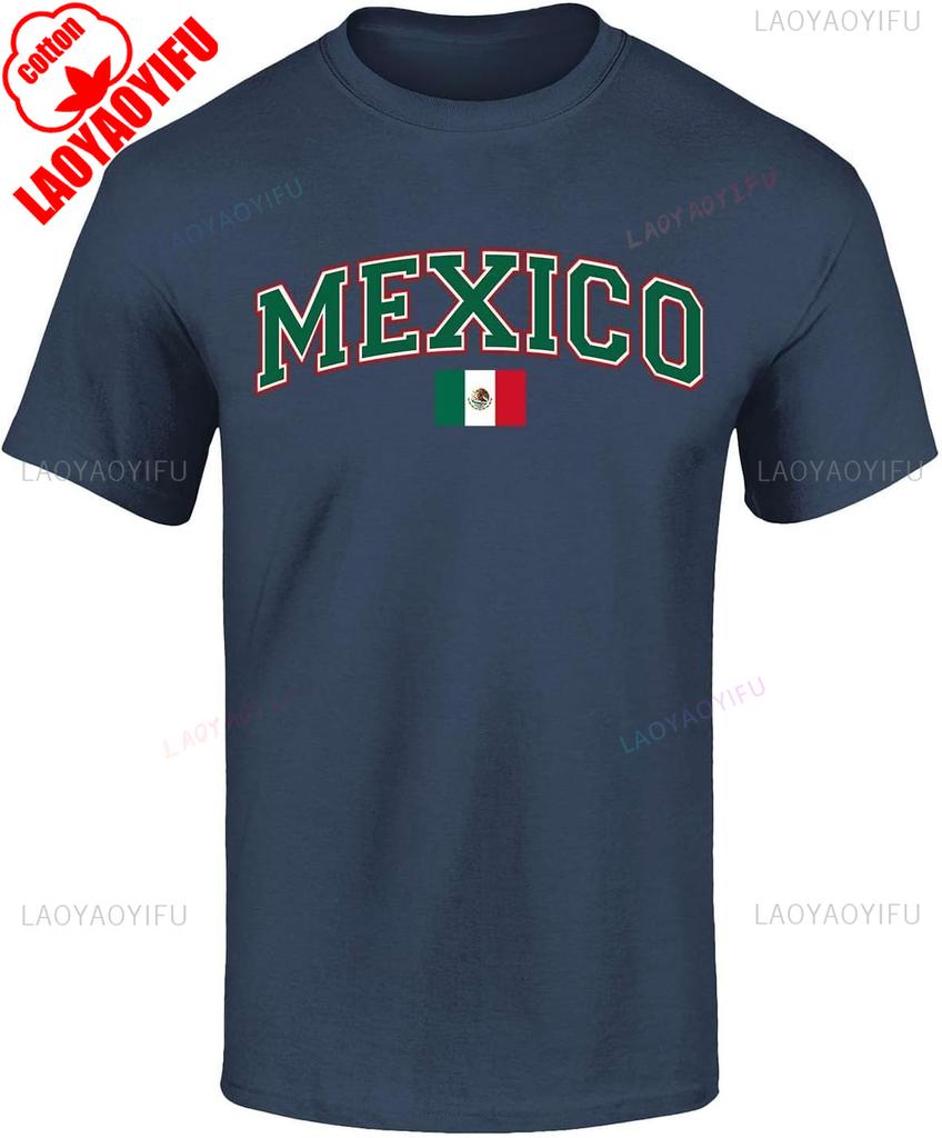 Vintage Mexico Mexican Flag Tshirt Summer Unisex Unisex Fashion Vintage Beach Vacation Cotton Graphic T Shirts Camisetas