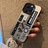 Fashion Trendy Label phone case for iphone16 Pro max 12 13 11 14 15 Pro Xs XR 8 Plus Dual Layer  IMD Plastic Laser Cover_