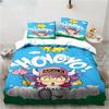 Новый милый мультяшный аниме комплект постельного белья DR Slump Arale King Twin Double Микрофибра Полиэстер Пододеяльник