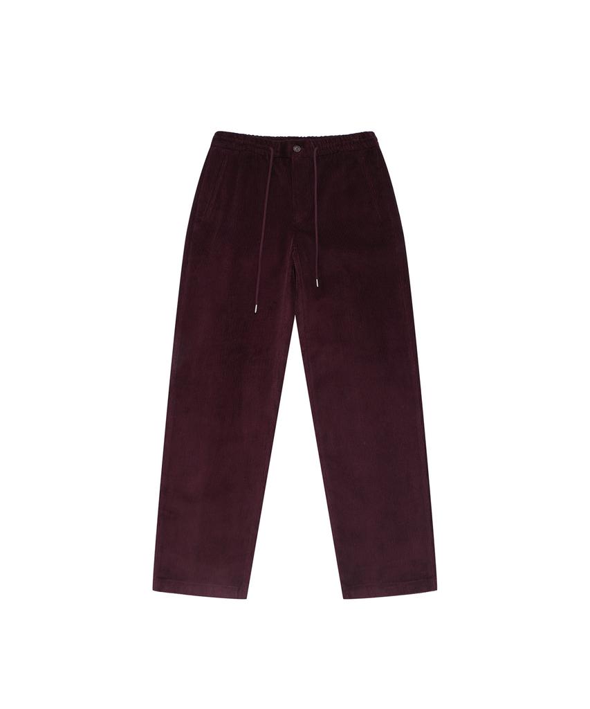 SOLEW Corduroy String Pants_Burgundy