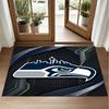 Seattle Seahawks Design Crystal Velvet Rug Soft Decorative Mat for Bedroom Entrance