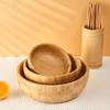 Japanese Salad Wooden Bowl Large Bamboo Bowl Stirring Powdered Mask Chinese Medicine Noodle Noodle Ramen Bowl Tableware