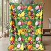 Fruit Cocktail Paradise Theme blanket Lightweight Warm Flannel Blanket Decorative Throw Blanket for Home Decoration