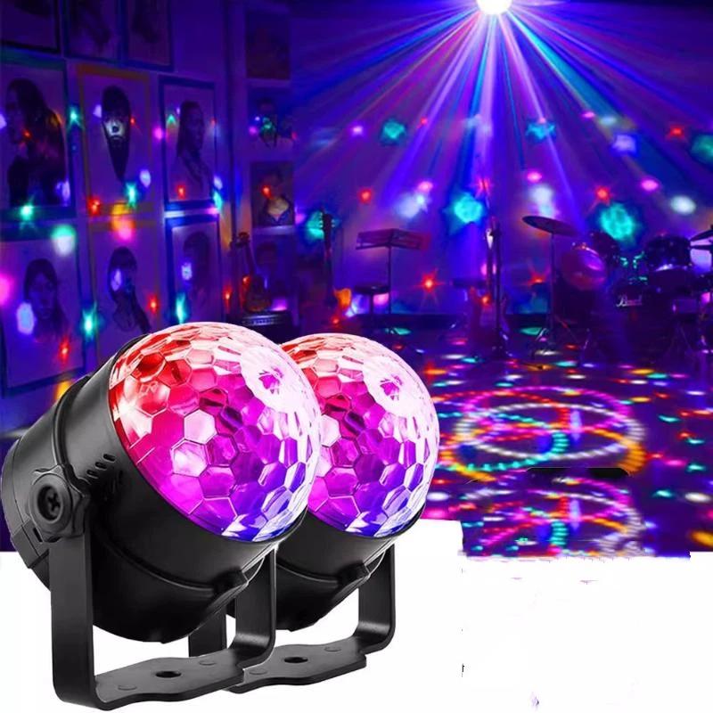 USB RGB Проектор Диско-Шар Световой Дизайн Plug & Play для Домашнего Бара KTV Рождественской Праздничной Вечеринки Атмосфера Декор
