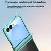 Чехол для Samsung Galaxy Z Flip7 5G, конструкция шарнира, гальванизированный ПК, прозрачная крышка для телефона