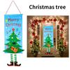 1set Merry Christmas Porch Door Banner Hanging Ornament Christmas Decoration for Home New Year Xmas Happy