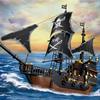 Конструктор Гигантский Пиратский Корабль Средневековый Скелет Корабль-Призрак Модель Детские Игрушки Настольное Украшение Рождественский Праздничный Подарок
