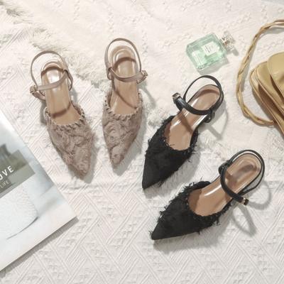 Мода Мода Темперамент Женская обувь Лето Новые Остроносые Балетки Комфорт Противоскользящие Женские Сандалии Простые Легкие Женские Тапочки