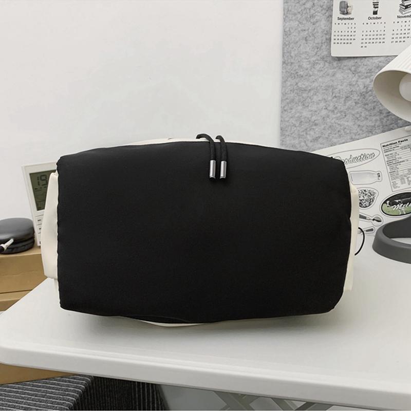 Женская холщовая сумка для студентов, подростков, девочек, дамская повседневная сумка, большая вместимость, декор звездами, на шнурке, для покупок, на плечо MIT