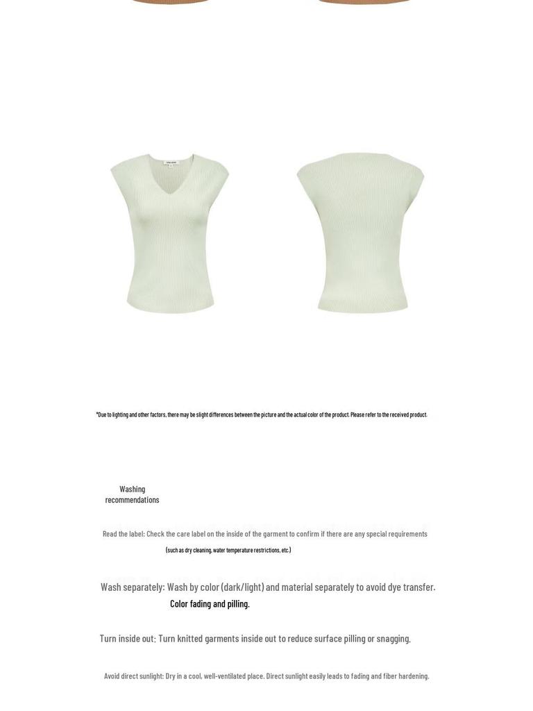 VEROMODA 2025 Autumn V-Neck Sleeveless Knit Top