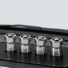 GEFR3 4Pcs Metal Alloy Wheel Tire Air Valve Dust Caps Rim Accessories for Citroen C4 Picasso Xsara C5 Aircross Cactus C1 C2 C3 C6 C8