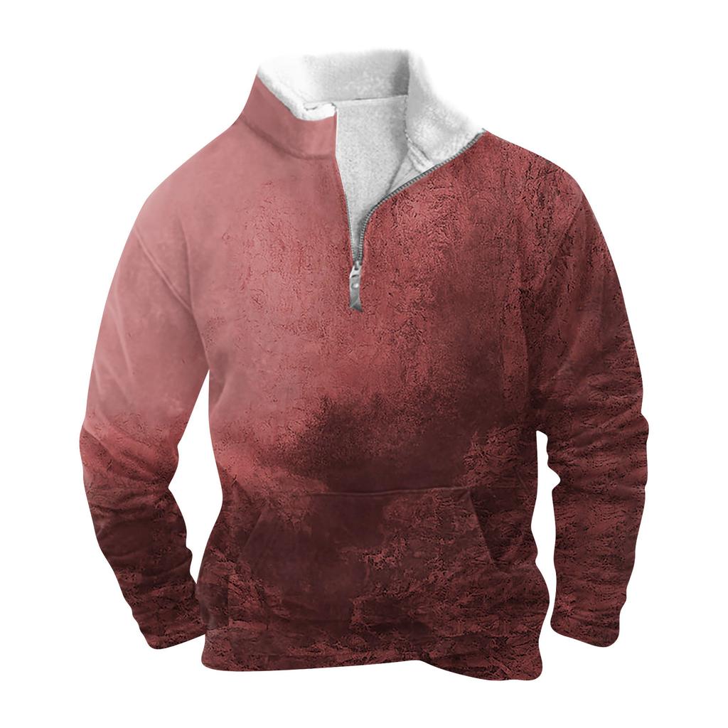 Весенне-осенняя мужская толстовка с воротником-стойкой на открытом воздухе, повседневные свитера, топы