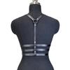 Goth Harness Pu Leather Harness Adjustable Studded Decor Harness Women Gothic Harness Lingerie Bondage Belt