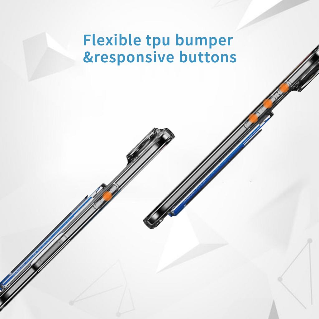 Прозрачный чехол для iPhone 17 Air из ТПУ+ПК+акрила, чехол для мобильного телефона с держателем для карт