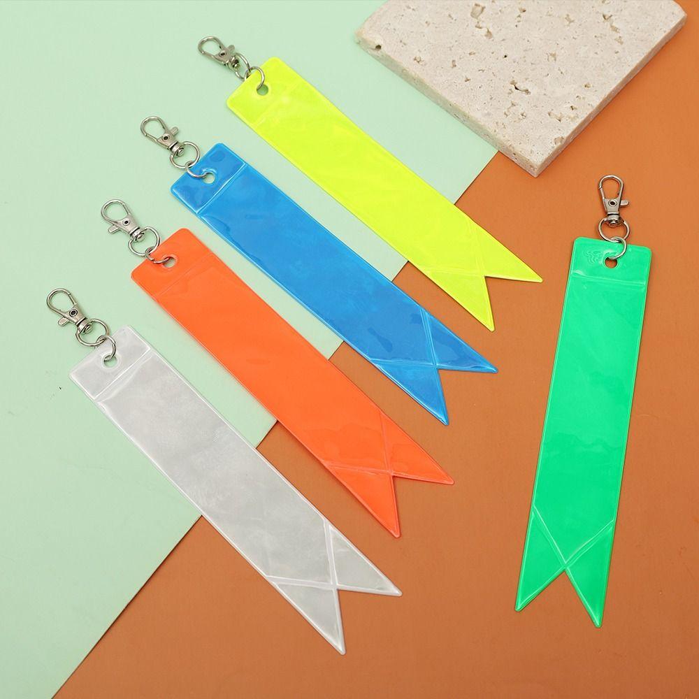 10 шт. Светоотражающие полосы высокой видимости Мягкий ПВХ Подвеска для рюкзака Для детей Взрослых Ночная безопасность