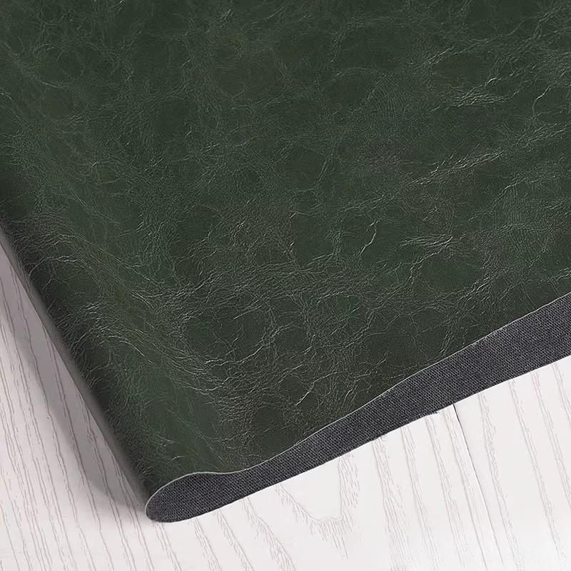 100x138см Ткань из ПУ кожи Глянцевая Мягкая Кожа Масло Воск Кожа Дизайнерская Водонепроницаемая для Шитья Своими Руками Куртка Брюки Модная Одежда