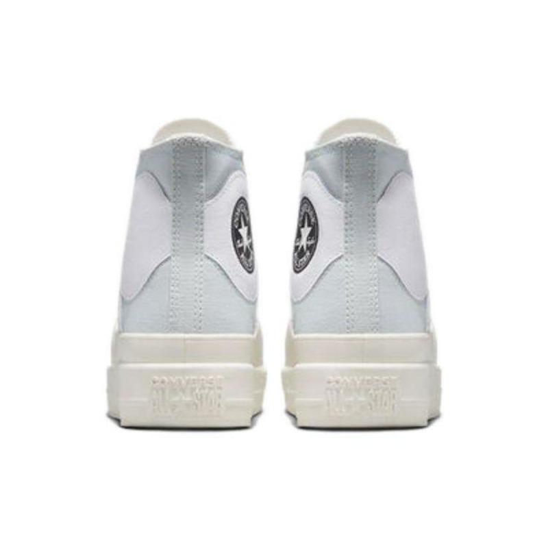 Converse Кеды Chuck Taylor All Star Construct Colorblock Унисекс Высокие Канвасовые Повседневные Серебристо-Белые A05042C