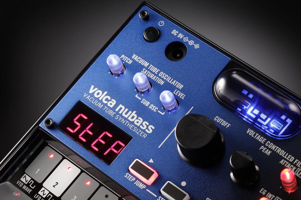 KORG Synthesizer Bass Machine Volca Nubass Vacuum Tube Circuit Equipped with Nutube 16 Step Sequencer Battery Operated Speaker Compact Size That Can