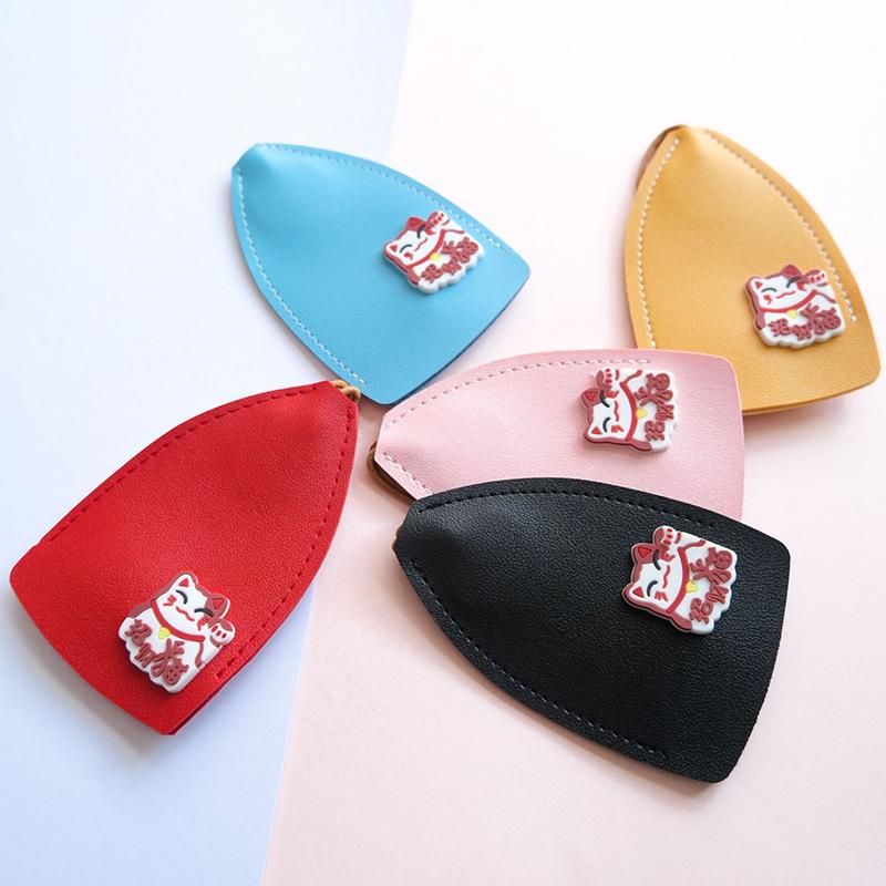 1 шт. Милый выдвижной держатель для ключей из ПУ для ключей, Креативный чехол для ключей, Кожаный брелок, Кожаная сумка для ключей, Коробка для ключей от машины, Чехол